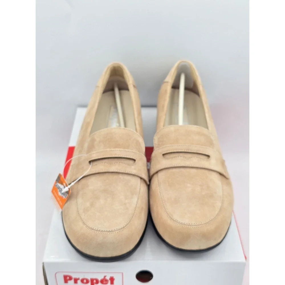 Propet Yetta Slip On Womens Beige Flats Casual WCX103LDOE-08 Sz 8‎ X (2E) EE